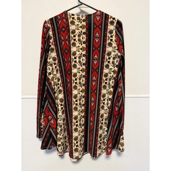 Show Me Your Mumu Mini Tunic Dress women’s XS Red Black Floral Boho Long Sleeve - Picture 15 of 16